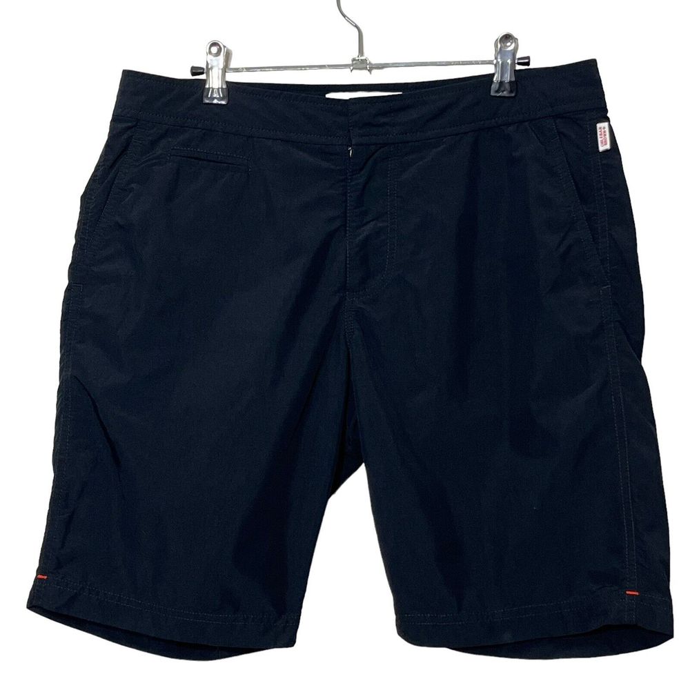 Orlebar Brown Beach Swim Shorts Classic Dane Lined 10 Inch Inseam Black Men’s 32